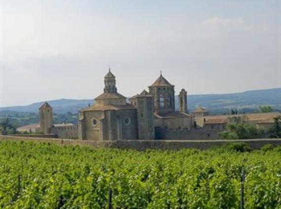 Vista del Monestir de Poblet